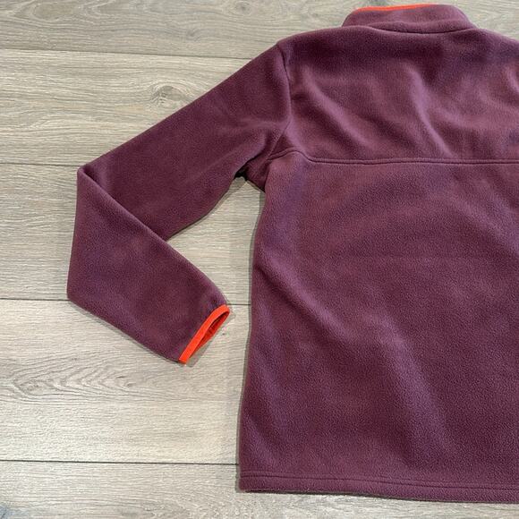 COLUMBIA Burgundy Red Benton Springs Half-Snap Pullover Fleece Sweatshirt Size S - Picture 6 of 11